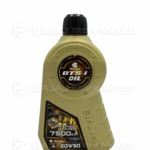 Aceite Sintético BAJAJ 20W50 de 1.0 Litro para motor de 4T BJO20W5010SI Aceite sintético con intervalo de cambio de hasta 7,500 km. Ideal para los modelos: Pulsar N250 Pulsar N160 Pulsar NS125 Pulsar NS200 Pulsar RS200 Avenger Platina Boxer Discover