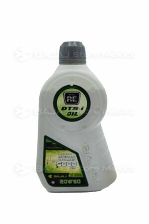 Aceite Mineral 20W50 de 1 Litro para motor de 4 tiempos BRE20W501000 Ideal para Motocarro, mototaxi, torito RE de BAJAJ