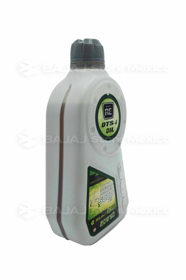 Aceite Mineral 20W50 de 1 Litro para motor de 4 tiempos BRE20W501000 Ideal para Motocarro, mototaxi, torito RE de BAJAJ