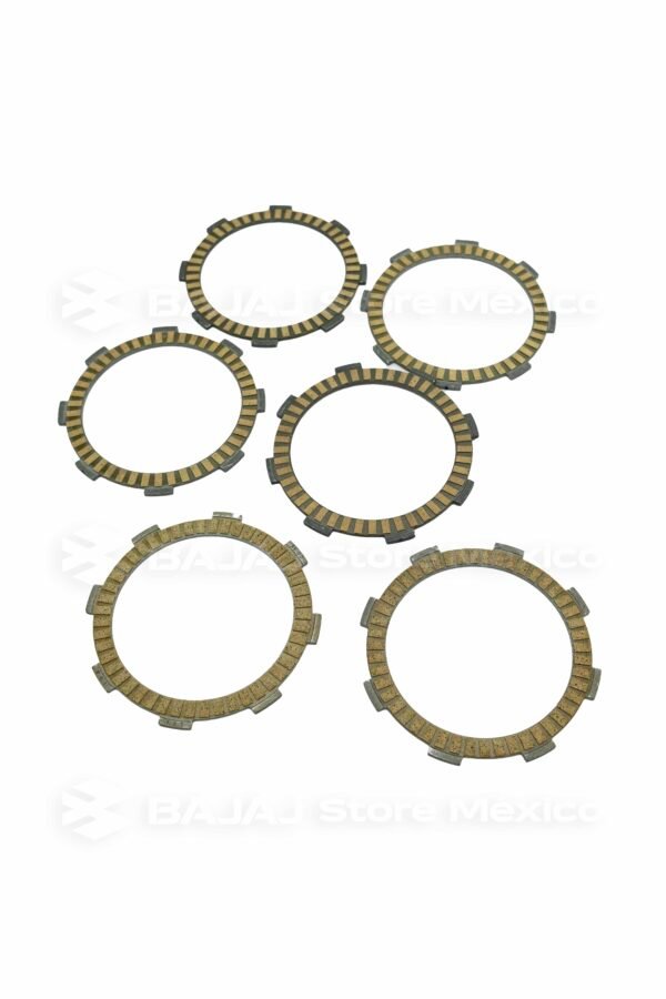 Kit de Pastas de Discos de Clutch (Embrague) BAJAJ 36DT0084 original para los modelos: Pulsar NS 200 (desde el año 2018 en adelante) Pulsar NS 200 FI (desde el año 2018 en adelante) Pulsar RS 200