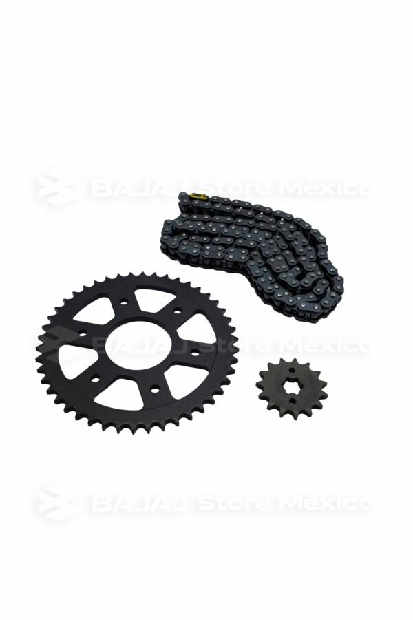 Kit de Arrastre Sprocket Cadena y Piñón BAJAJ 36JR0109 original para los modelos: Pulsar N 160