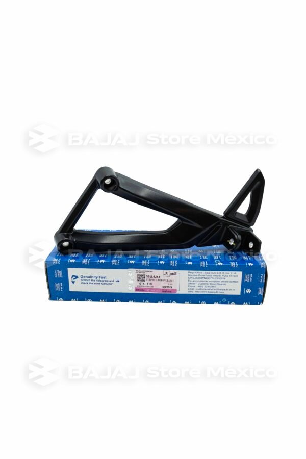 Soporte de Posapié Trasero Izquierdo Negro BAJAJ 56JL4J4X para los modelos: Pulsar NS 160 Pulsar NS 200