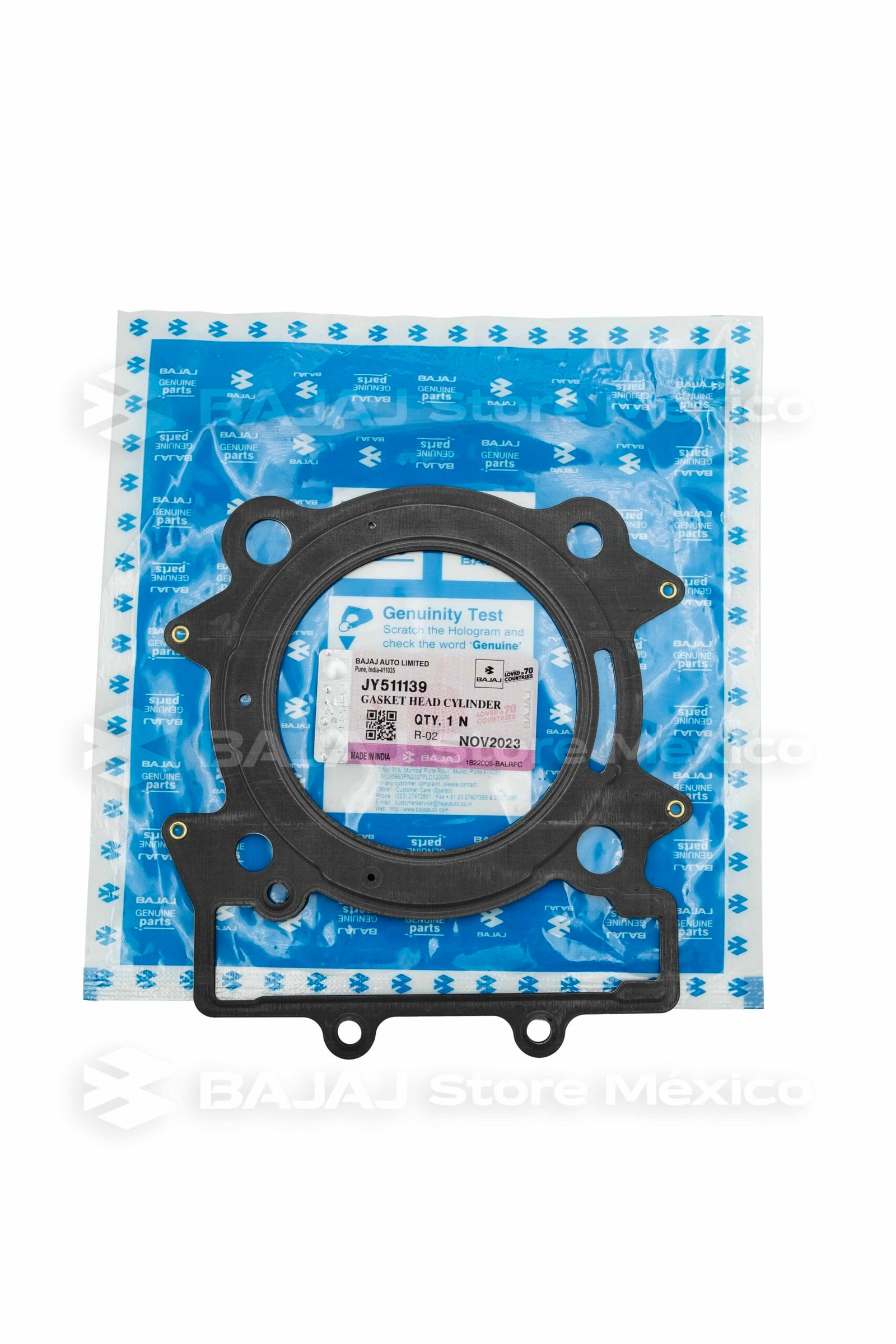 Empaque de Cabeza de Cilindro BAJAJ JY511139 – Bajaj Store México