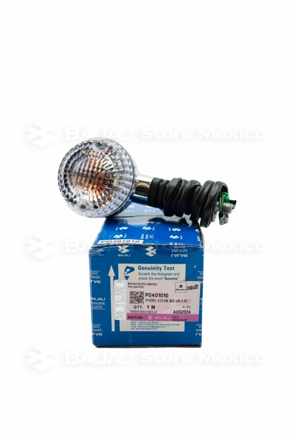 Luz Direccional Trasera Izquierda BAJAJ PD401010 original para los modelos: Avenger 220 Cruise